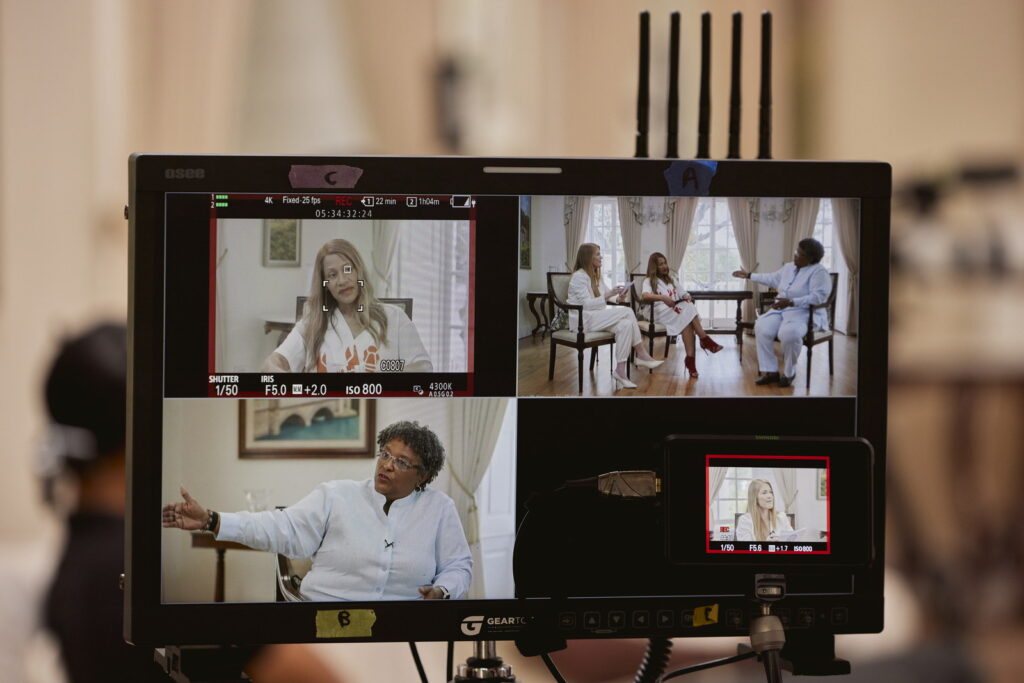 Behind the scenes recording This Is Leadership episode 1 in Bridgetown